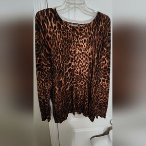 Leopard Sweater Women's 2X